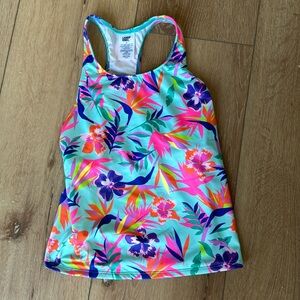 Lands end girls size 12 14 Tankini Swim Top